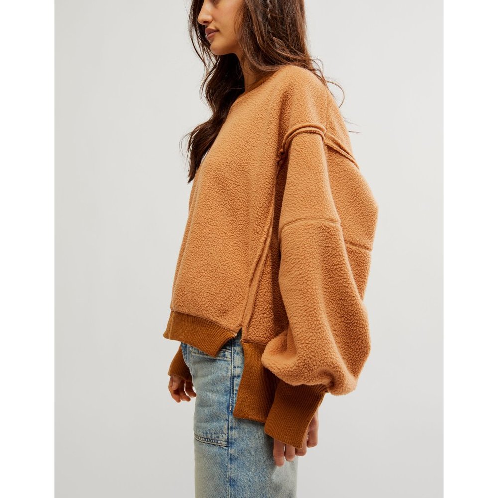 Free People Cozy Camden Sweatshirt - Sandstorm - Picture 2 of 7